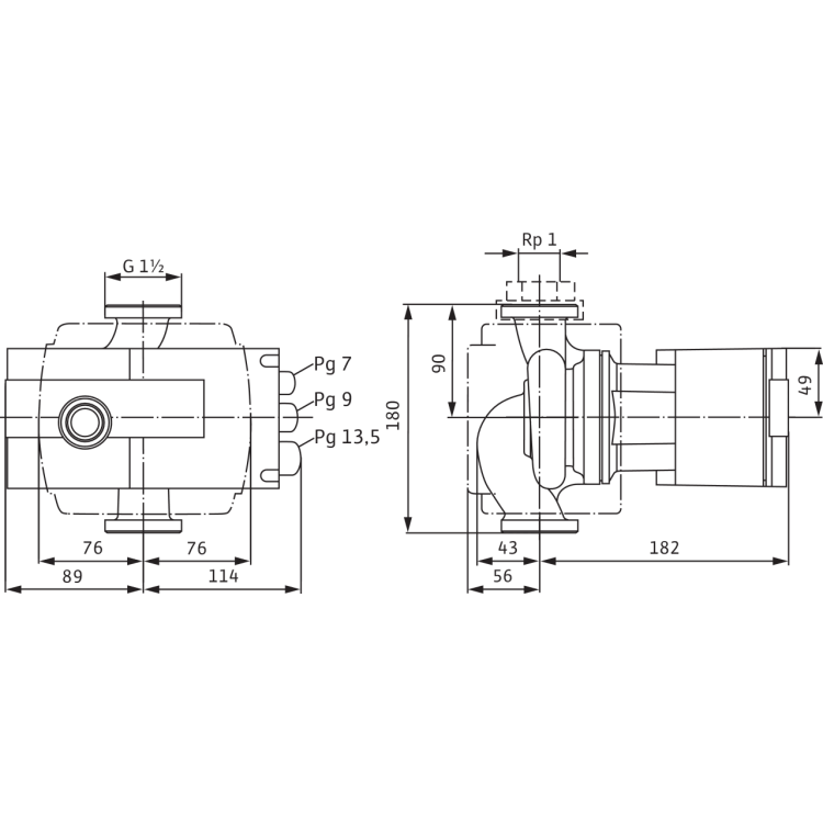 Циркуляционный насос Wilo Stratos-Z 25/1-8 RG PN16