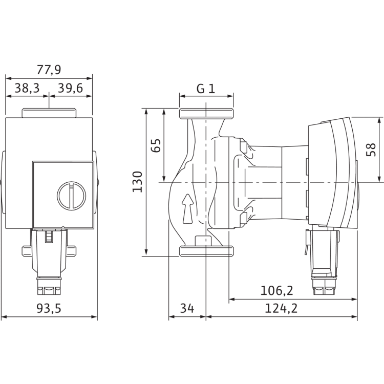 Циркуляционный насос Wilo YONOS PICO 15/1-4