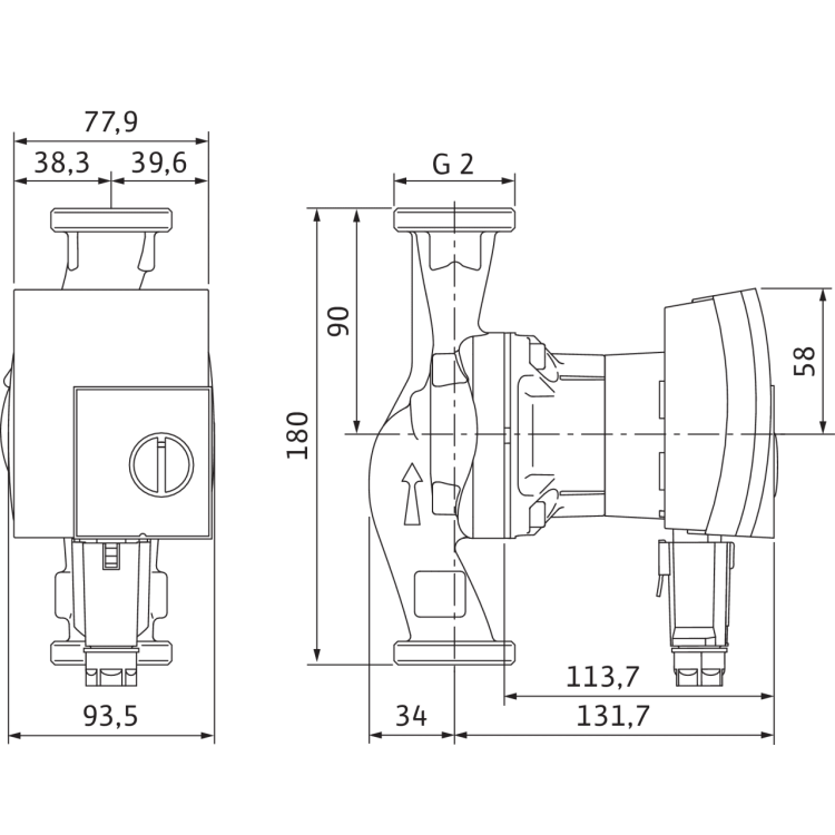 Циркуляционный насос Wilo YONOS PICO 30/1-8