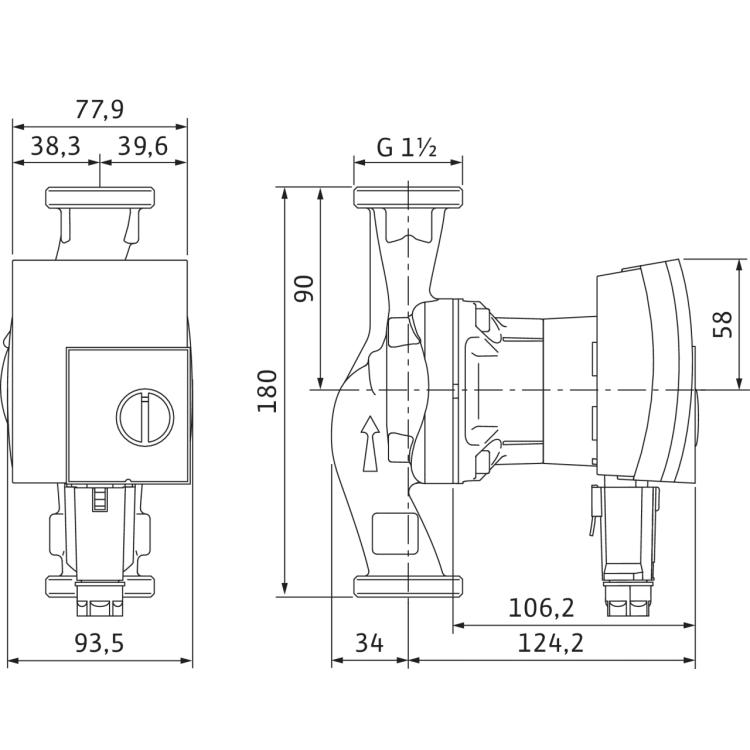 Циркуляционный насос Wilo YONOS PICO 25/1-6