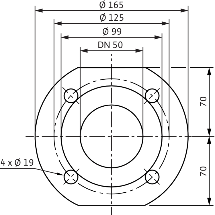 Циркуляционный насос Wilo Stratos 50/1-16 PN16