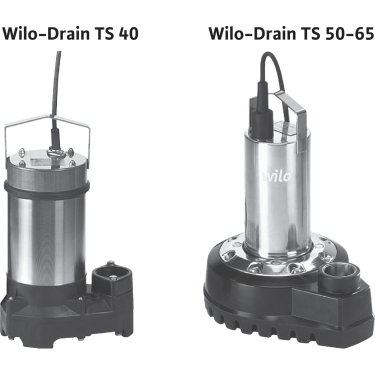 Погружной насос для сточных вод Wilo Drain TS 40/10 (1~230 В)