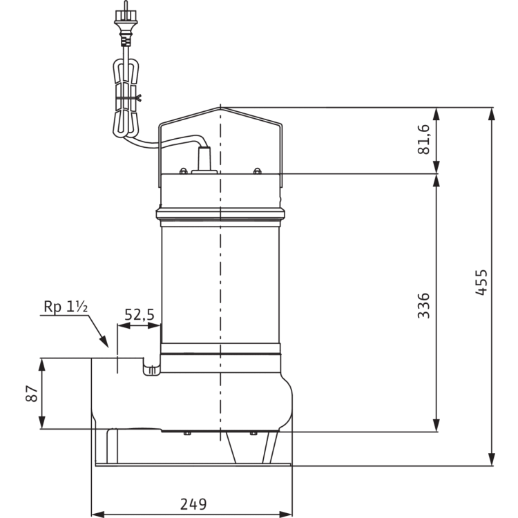 Погружной насос для сточных вод Wilo Drain STS 40/8 (1~230 В)