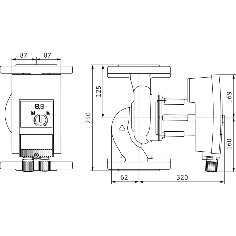 Циркуляционный насос Wilo Yonos MAXO 40/0,5-16