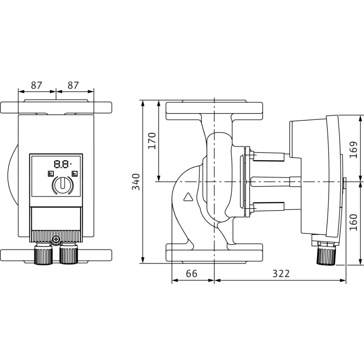 Циркуляционный насос Wilo Yonos MAXO 50/0,5-16