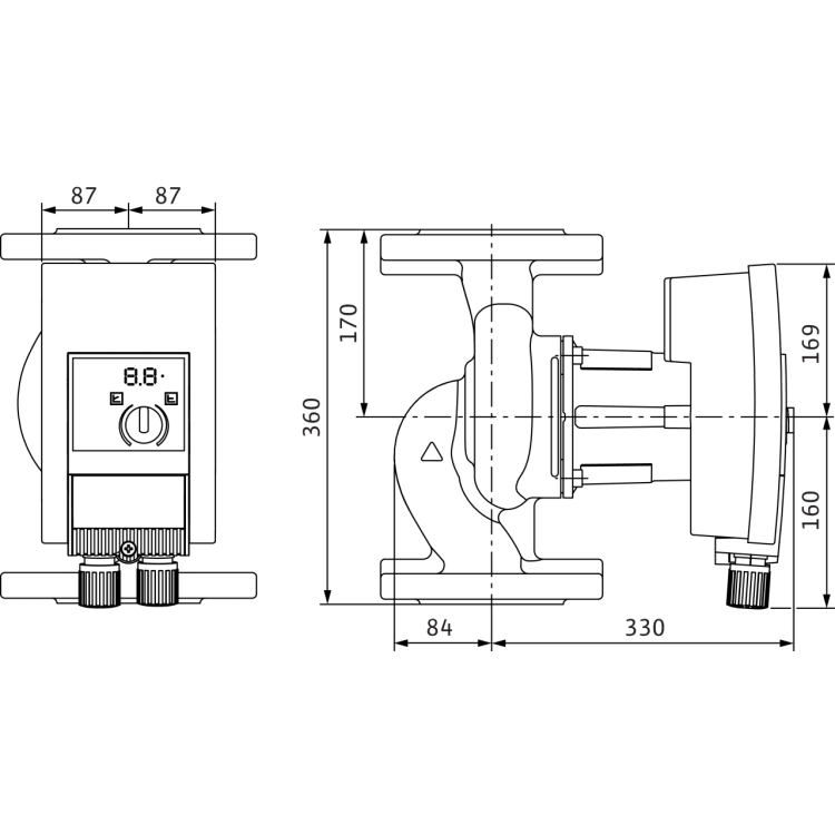 Циркуляционный насос Wilo YONOS MAXO 80/0,5-12 PN6