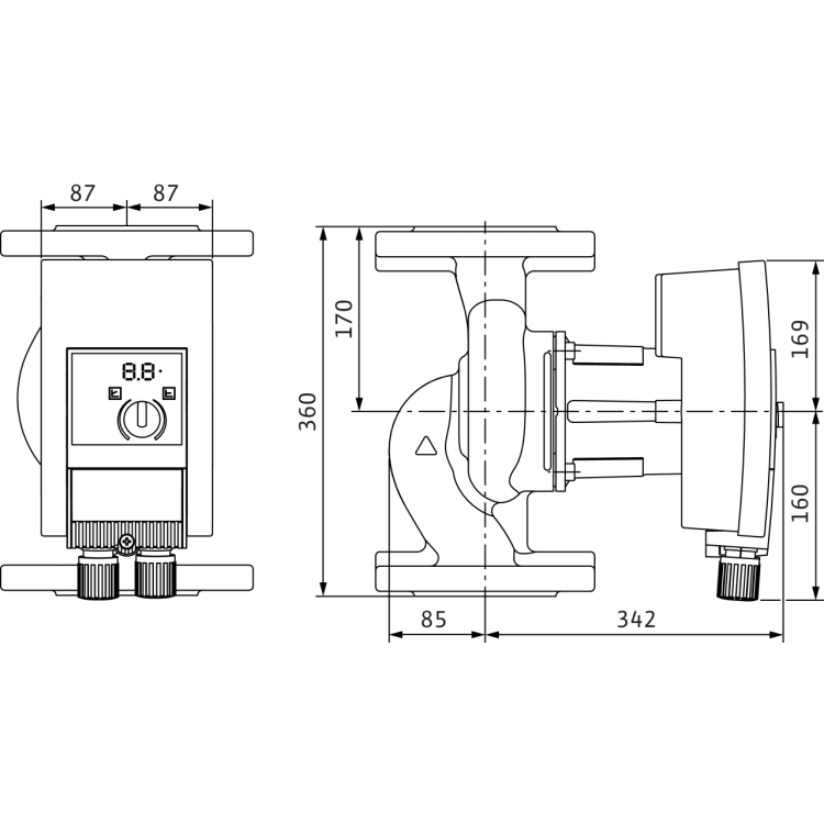 Циркуляционный насос Wilo YONOS MAXO 100/0,5-12 PN6