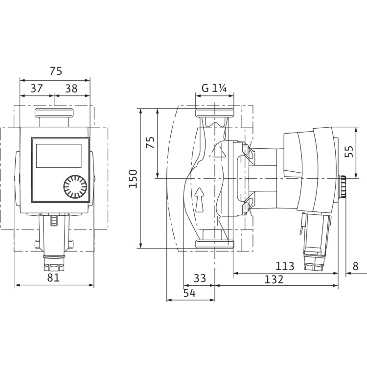 Циркуляционный насос Wilo Stratos PICO-Z 20/1-4