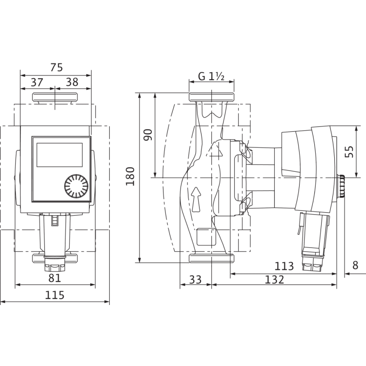 Циркуляционный насос Wilo Stratos PICO-Z 25/1-4