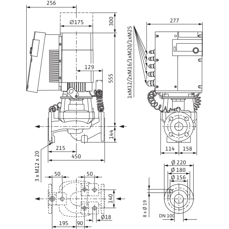 Циркуляционный насос Wilo STRATOS GIGA 100/1-13/2,3
