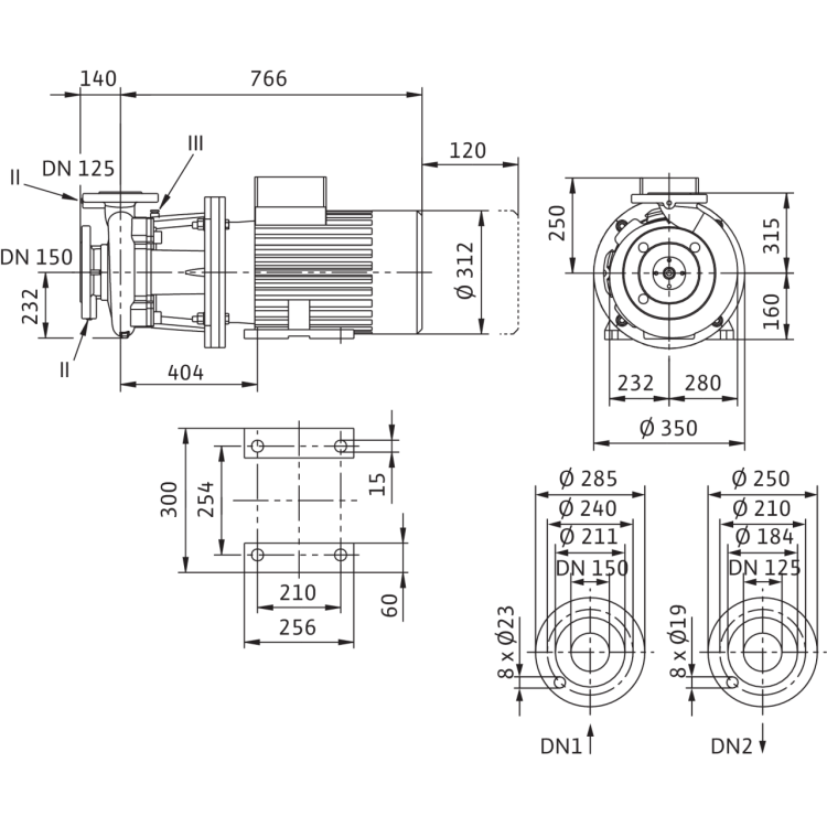 Блочный насос Wilo CronoBloc-BL 125/225-11/4