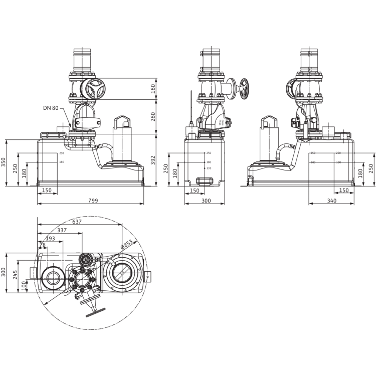 Напорная установка отвода сточной воды Wilo WILO DRAINLIFT S1/6M-RV