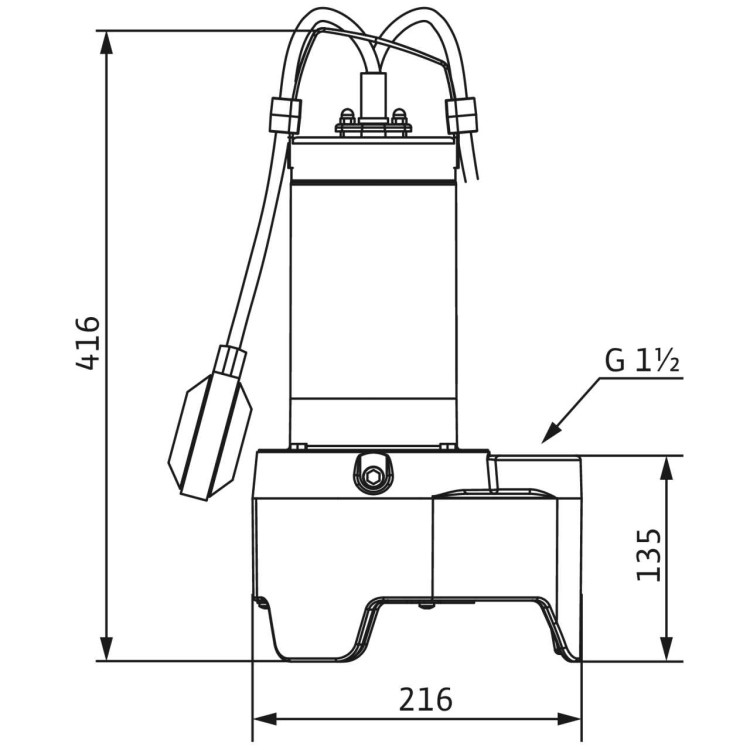 Дренажный насос Wilo Rexa MINI3-V04.09/M05-523/A-5M