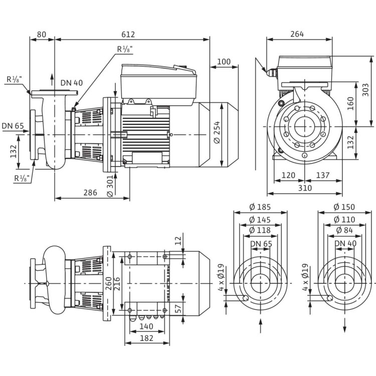 Блочный насос Wilo BL-E40/170-7,5/2