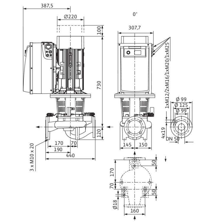 Циркуляционный насос Wilo Stratos GIGA 50/4-62/15-R1