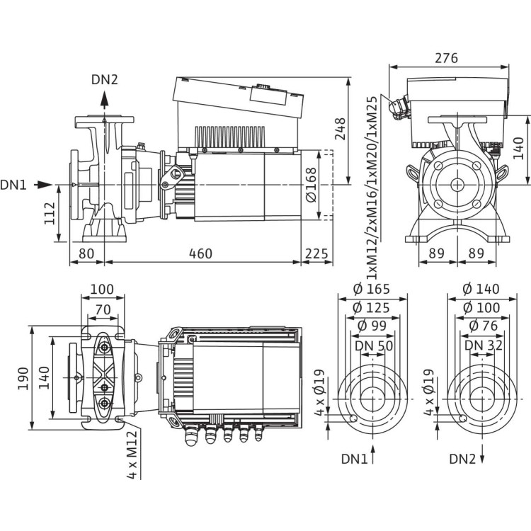 Циркуляционный насос Wilo Stratos GIGA B 32/1-13/0,8